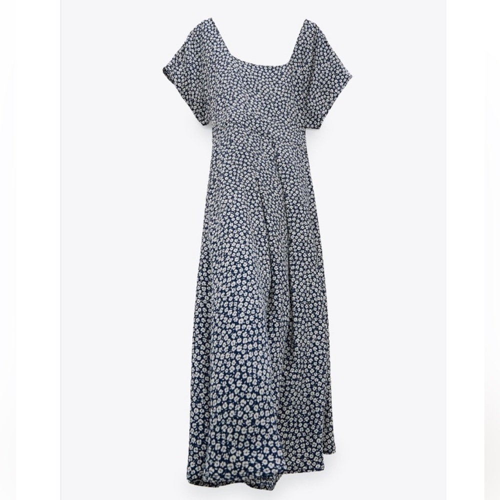 ZARA Floral Midi Dress